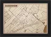 Decoratief Beeld - Houten Van Sassenheim - Hout - Bekroned - Bruin - 21 X 30 Cm