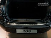 RVS Achterbumperprotector passend voor Peugeot 208 II HB 5-deurs 2019- 'Ribs'