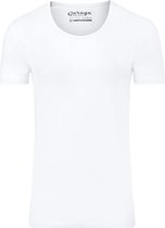 Garage 205 - Bodyfit T-shirt diepe ronde hals korte mouw wit XXL 95% katoen 5% elastan