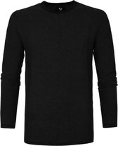 Suitable - Katoen Leo Pullover Zwart - Maat L - Modern-fit