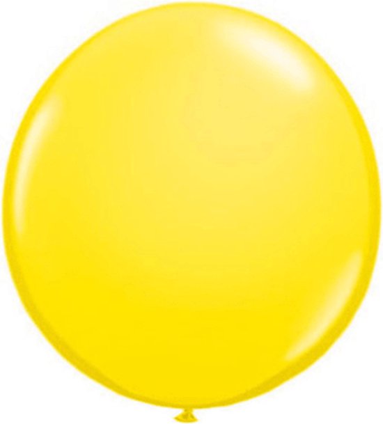 Qualatex ballon 90 cm geel