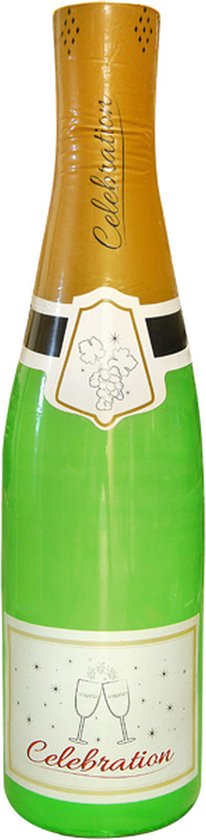 Gezichtsvermogen Plicht Wegenbouwproces Grote/XXL opblaasbare champagne fles 180 cm - Oud en Nieuw en bruiloft... |  bol.com