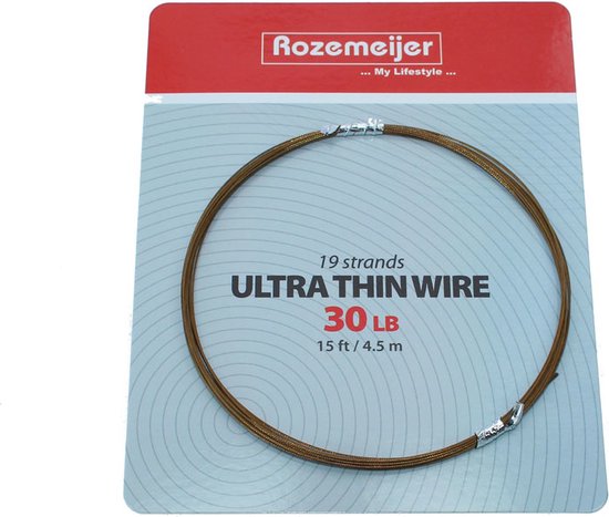 Rozemeijer 19 Strands Ultra Thin Wire 15ft - 4,5m - Maat : 30lb