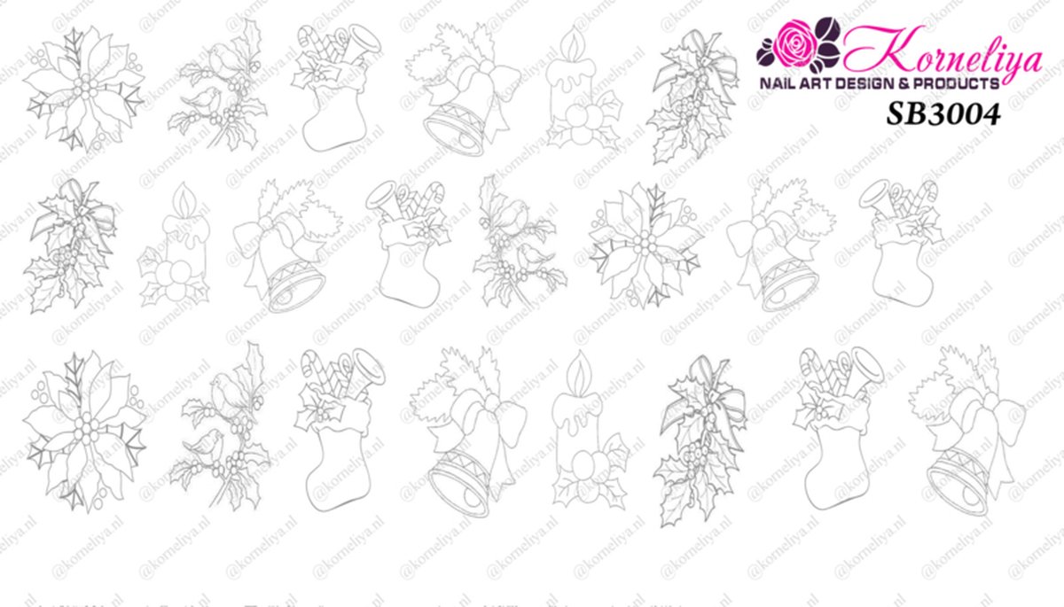 Goedkoopste Water Decal - Nail Wrap SB 3004