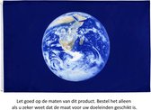 Vlag 150x90CM - Wereldvrede - Blauwe Aarde Dag Vlag - World Peace - Earth Day - Wereldbol - Planeet - Polyester - Flag