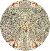 Walljar - William Morris - Honeysuckle II - Muurdecoratie - Forex wandcirkel