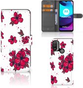 Mobiel Hoesje Motorola Moto E20 | E30 | E40 Book Case Blossom Red