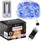 Springos Kerstverlichting | Binnen & Buiten | 30 m + 3 m snoer | 300 LED | Inclusief afstandsbediening | Blauw