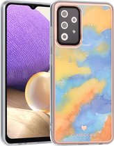 UNIQ Classic Case Samsung Galaxy A52 TPU Backcover hoesje - Marble Yellow