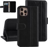UNIQ Accessory iPhone 12 - 12 Pro Book Case hoesje - Zwart - PU leather