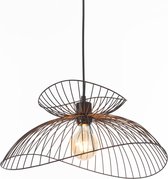 MEO Merano Hanglamp - Eetkamer & Woonkamer Lamp - Met Decoratief Lichtpatroon - Stijlvol - Zwart