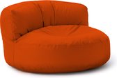 Lumaland Outdoor zitzak lounge, ronde zitzak voor buiten, 320 l vulling, 90 x 50 cm, oranje