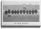 Walljar - FC Den Bosch elftal '66 - Muurdecoratie - Canvas schilderij