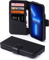 iPhone 13 Pro Hoesje - Luxe MobyDefend Wallet Bookcase - Zwart - GSM Hoesje - Telefoonhoesje Geschikt Voor: Apple iPhone 13 Pro