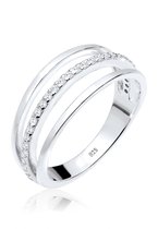 Elli Ring dames lagen met cubic zirconia kristallen in 925 sterling zilver