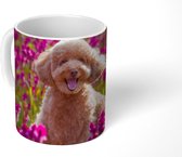 Mok - Hond - Bloemen - Lavendel - Lente - 350 ML - Beker