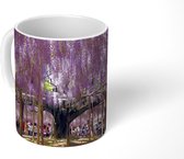 Mok - Blauweregen in de schaduw - 350 ML - Beker