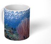 Mok - Rif met een school vissen - 350 ML - Beker
