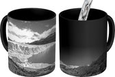 Magische Mok - Foto op Warmte Mok - Panorama van de Perito Moreno gletsjer - zwart wit - 350 ML