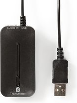 Nedis Bluetooth®-Zender - Input: 1x TosLink Female - AptX ™ Low latency / AptX™ / SBC - Maximaal 2 Apparaten - Zwart