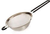 Arte Regal Zeef Colander 8 Cm Staal/siliconen Zwart/zilver
