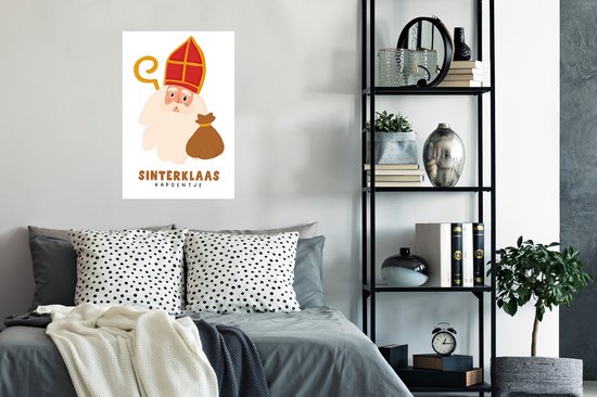 Affiche Saint Nicolas - Citation - Saint Nicolas - 60x90 cm - Décoration Saint Nicolas - Décoration Saint Nicolas - Chambre de bébé