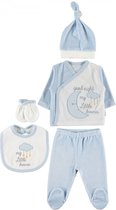 Baby 5-delige newborn kleding set jongens - good night my Little dreamer - Newborn set - Babykleding - Babyshower cadeau - Kraamcadeau