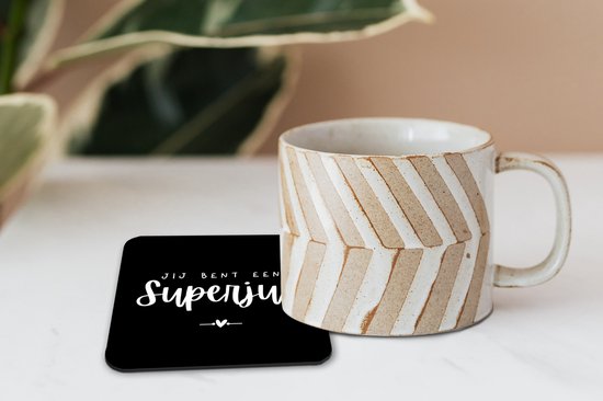 Dessous de Sous-verres - Enseignant - Tu es un super enseignant - Proverbes - Citations - 10x10 cm - Dessous de verre - 6 pièces