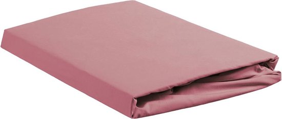 Ambiante Cotton Uni - Hoeslaken - Tweepersoons - 140x200 cm - Pink