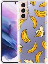 Hoesje geschikt voor Samsung Galaxy S21 Banana