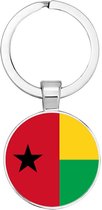 Akyol - Guinee-Bissau Sleutelhanger - Guinee-Bissau - Toeristen - Must go - Guinee-Bissau travel guide - Accessoires - Cadeau - Gift - Geschenk - 2,5 x 2,5 CM