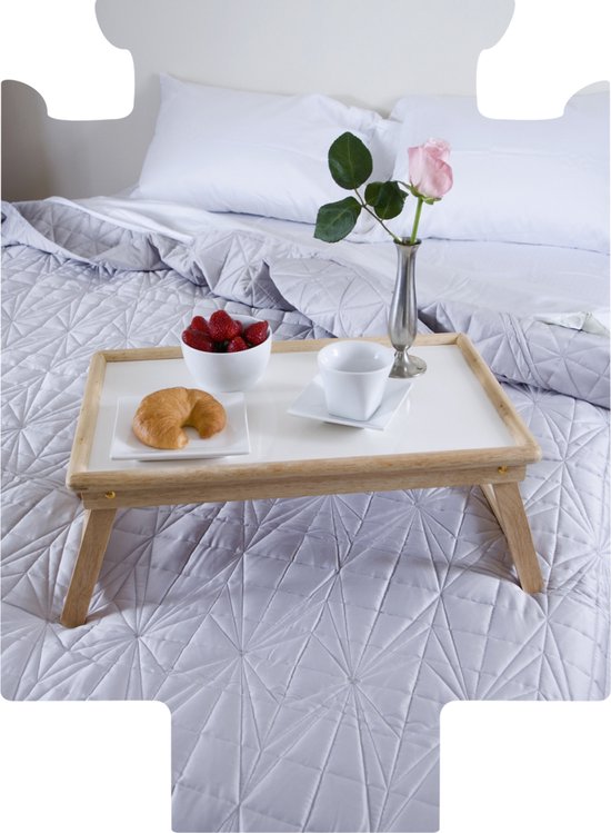 Verwisselbare print voor Fotokoffer - Dienblad met ontbijt op bed - 35x55x20 cm - Foto koffer