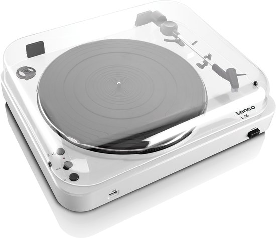 Lenco L-85 Platenspeler met USB - Wit — afbeelding 2