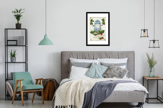 Cadre photo avec affiche - Klok - Art - Noël - 40x60 cm - Cadre pour affiche - Décorations de Noël - Décoration de Noël pour l'intérieur - Noël
