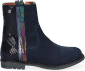 Braqeez Naomi Nova Meisjes Enkellaarsjes - Blauw - Nubuck - Ritssluiting