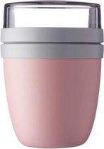 lunchpot Ellipse 700 ml roze/grijs