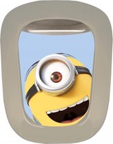 muursticker Minions Air junior 29,7 x 42 cm geel 2-delig