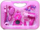 Beautycase met accessoires roze