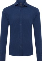 ELLIAS | Overhemd met knoopsluiting, donkerblauw gemêleerd