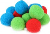 splashballen foam blauw/rood/groen 12 stuks