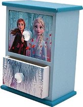 sieradenkistje Frozen II meisje 14,5 cm blauw