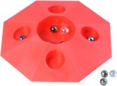 knikkerpot Super met knikkers 22 cm rood