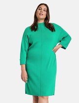 SAMOON Dames Gebreide jurk met turtleneck Electric Green-54