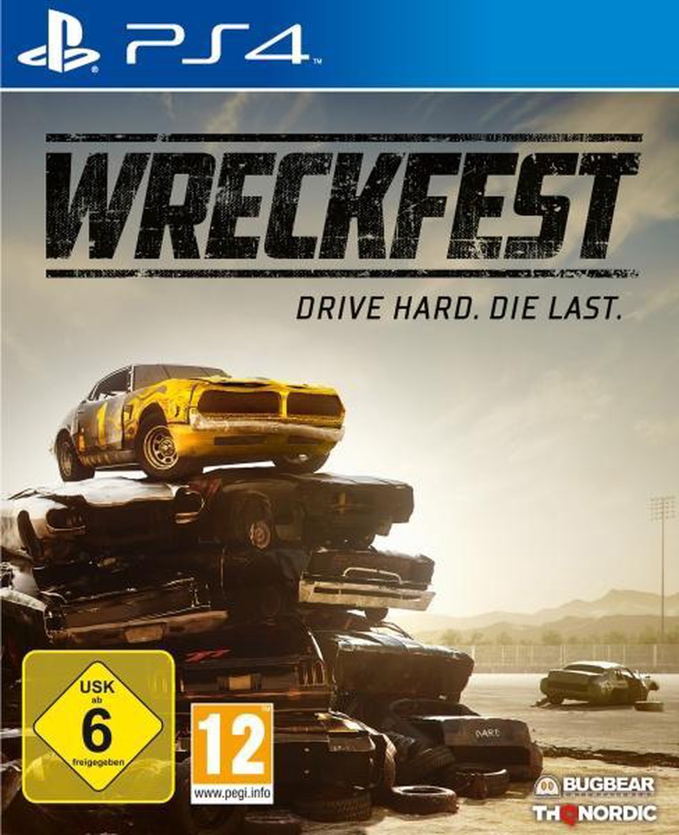 THQ Wreckfest, PS4, PlayStation 4, Multiplayer modus, T (Tiener)