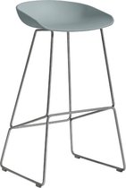 HAY - About A Stool AAS 38 - grijsblauw - roestvrij staal - 85 cm