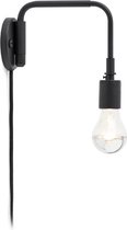 Staple wandlamp - zwart