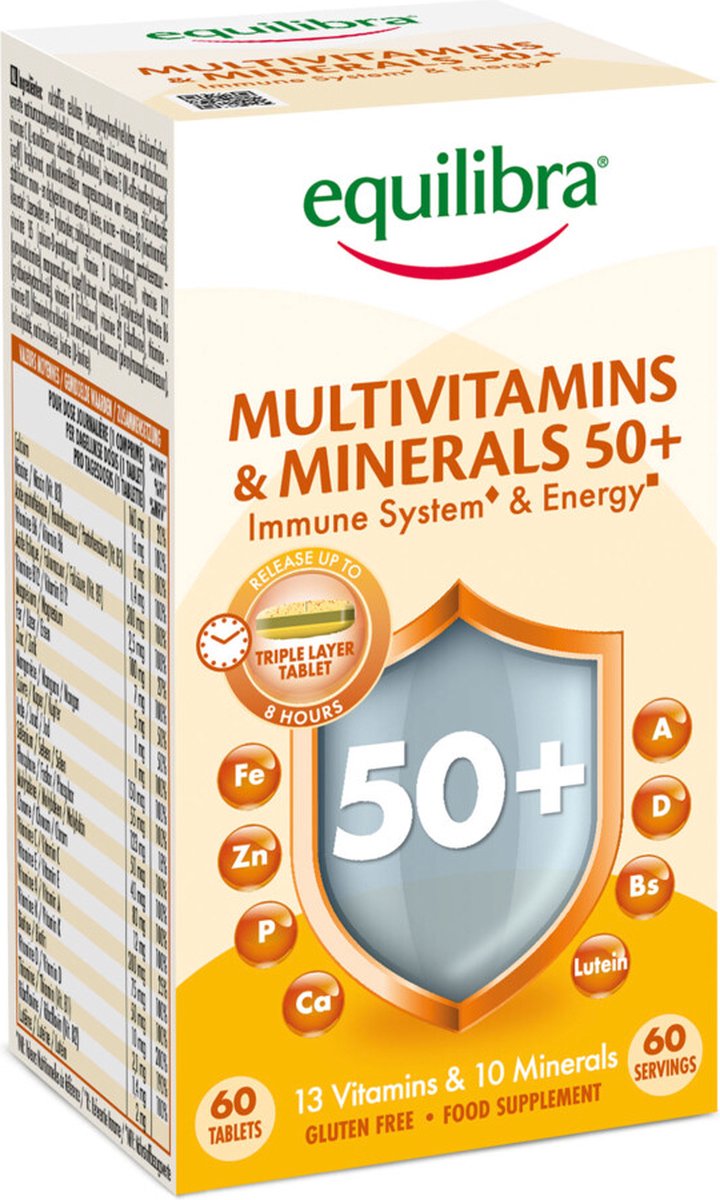 Equilibra Multivitamin & Minerals 50+ 60 tabletten