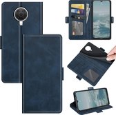 Nokia G10 / Nokia G20 Hoesje - MobyDefend Luxe Wallet Book Case (Sluiting Zijkant) - Blauw - GSM Hoesje - Telefoonhoesje Geschikt Voor: Nokia G10 / Nokia G20