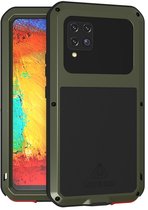 Love Mei Case geschikt voor Samsung Galaxy A42 & A42 5G - Metalen Extreme Protection Hoes - Groen