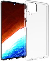 Samsung Galaxy A12 - M12 hoesje - MobyDefend Transparante TPU Gelcase - Volledig Doorzichtig - GSM Hoesje - Telefoonhoesje Geschikt Voor Samsung Galaxy A12 - Galaxy M12